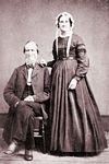Generation 1.  Hamlet Totten (1802-1891) and his second wife, Jane Brown Craig (1808-1883).