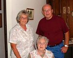 Generations 4 and 5.  Barbara (Beers) Freyermuth, Jerrine (Freyermuth) Weatherby, and Bob Freyermuth.