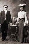 Generation 3.  Wedding picture of  George Freyermuth (1879-1942) and Netta Custead (1881-1972).